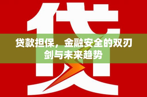 南头贷款担保，金融安全的双刃剑与未来趋势