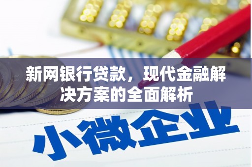 南头新网银行贷款，现代金融解决方案的全面解析