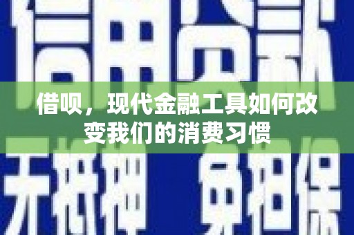 南头借呗，现代金融工具如何改变我们的消费习惯