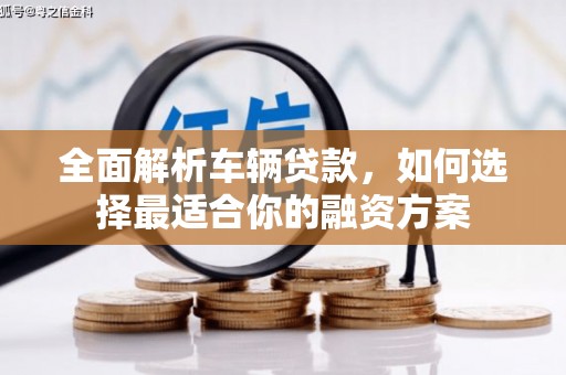 南头全面解析车辆贷款，如何选择最适合你的融资方案