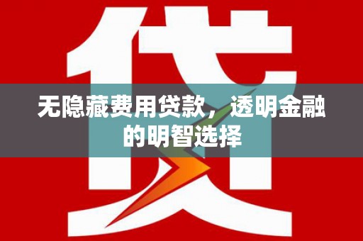 南头无隐藏费用贷款，透明金融的明智选择
